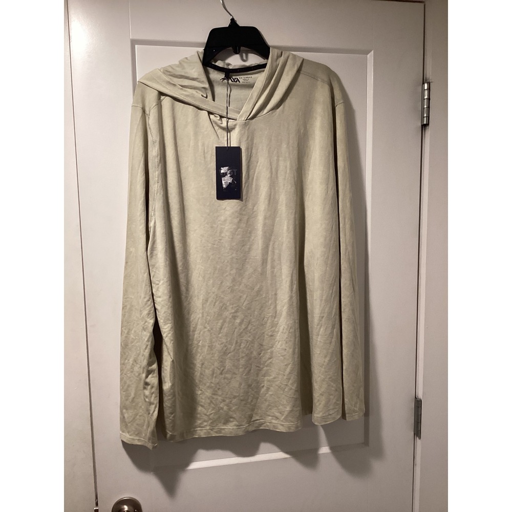 VRST Mens Essential Hoodie Cool Gray Long Sleeve Hooded Tee XXL New With Tags